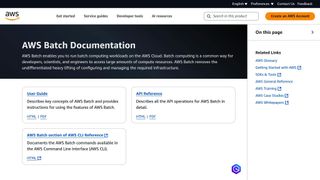 AWS Batch job processing