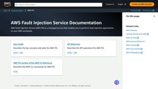 AWS Fault Injection Service