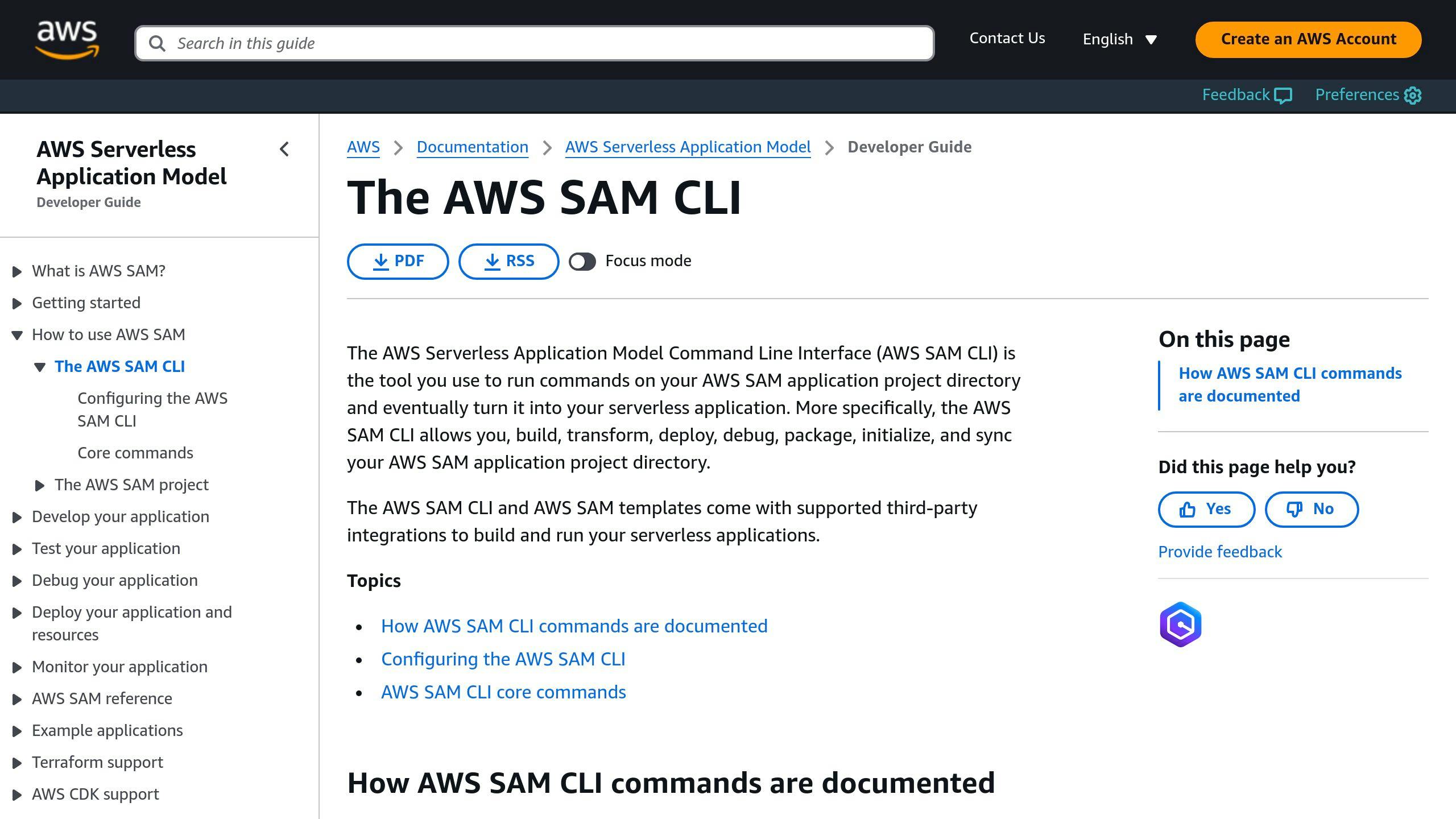 AWS SAM CLI