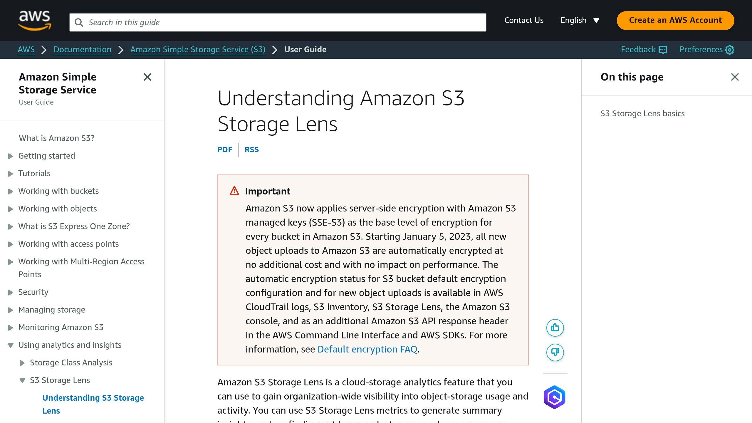 S3 Storage Lens